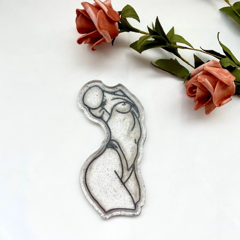 

Sexy Woman Back View Silicone Coaster Tray Mold Resin Mould DIY Crafts Jewelry Casting Tools
