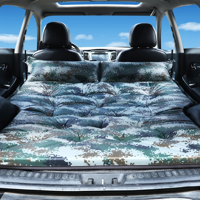 Automobile travel air cushion bed Inflatable bed Hand-stitched Car For Honda CR-V CRV 2007-2011 - Название цвета: Черный