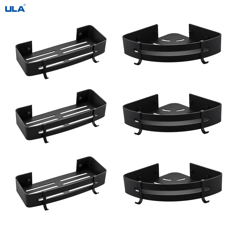 ULA алюминиевая полка для ванной комнаты Душ шампунь мыло косметический полки