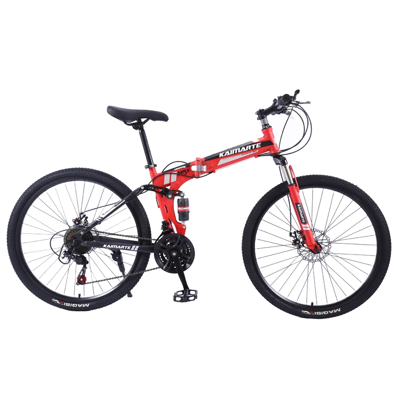 Складной горный велосипед 24/26 дюйма Новый из высокоуглеродистой стали