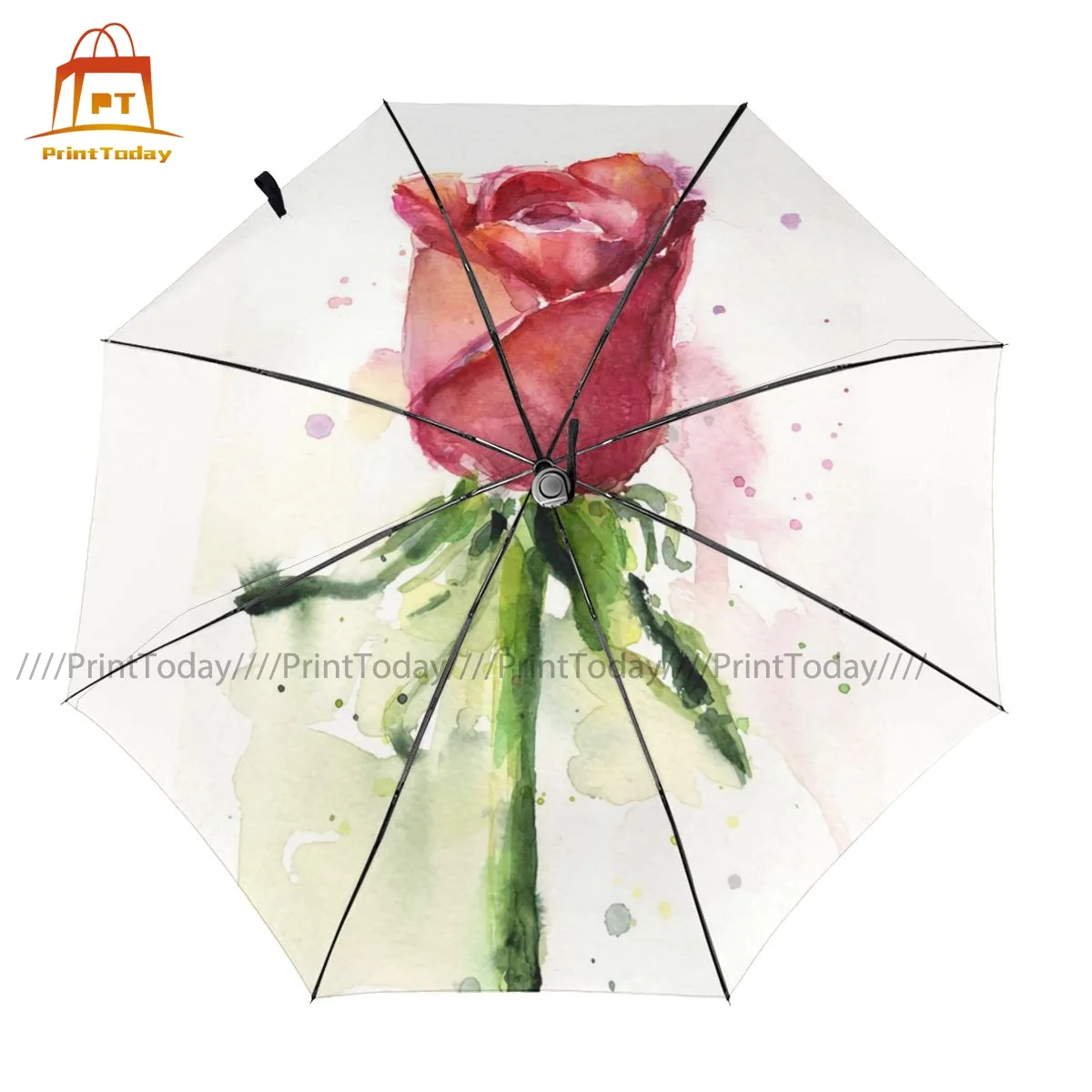 

Floral Umbrella Unique UV Protection Umbrella Auto Print Folding Car Umbrella