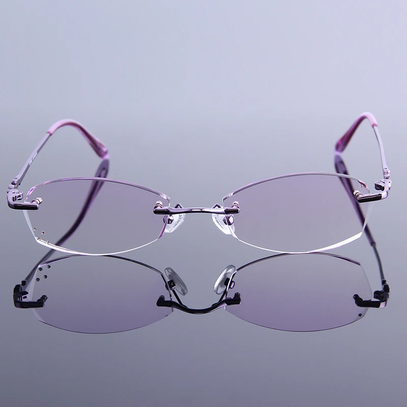 Очки для чтения женские Модные оптические аксессуары без оправы работы за