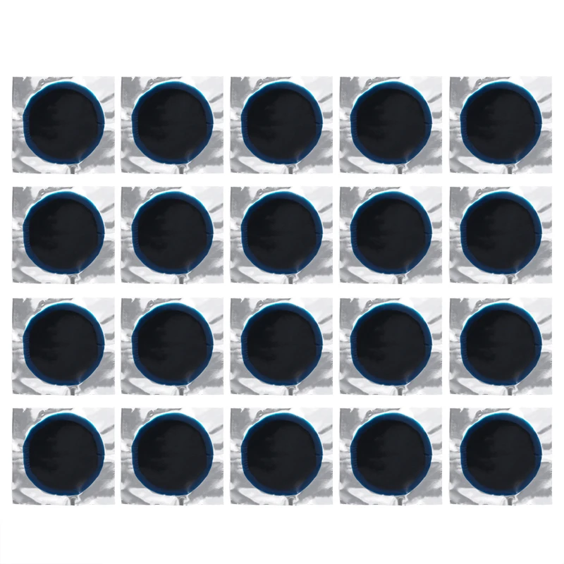 For Motorcycles Auto Accessories 20PCS 55*55MM Round Radial Tire Rubber Material Repairing Patch Tubeless Tool Treyues |