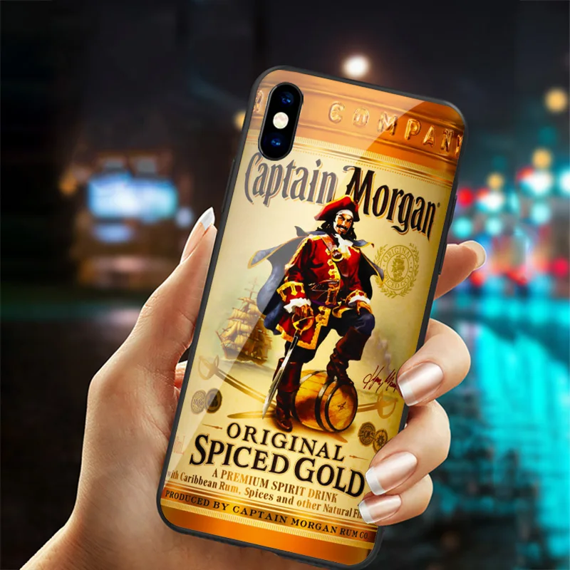 Tpu Защитная пленка из закаленного стекла с изображением капитана Morgans Телефон