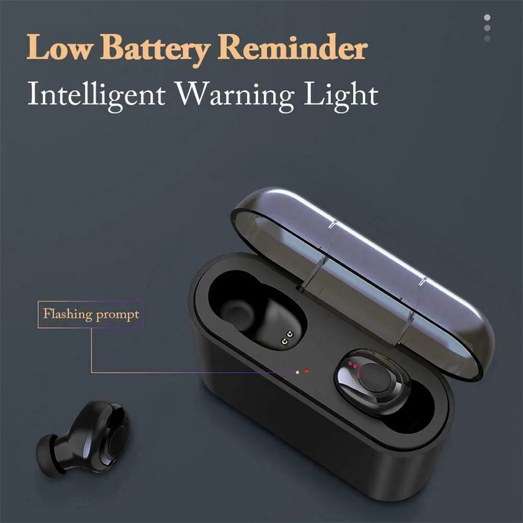 Twins Bluetooth 5 Беспроводная гарнитура спортивные стерео наушники-вкладыши мини