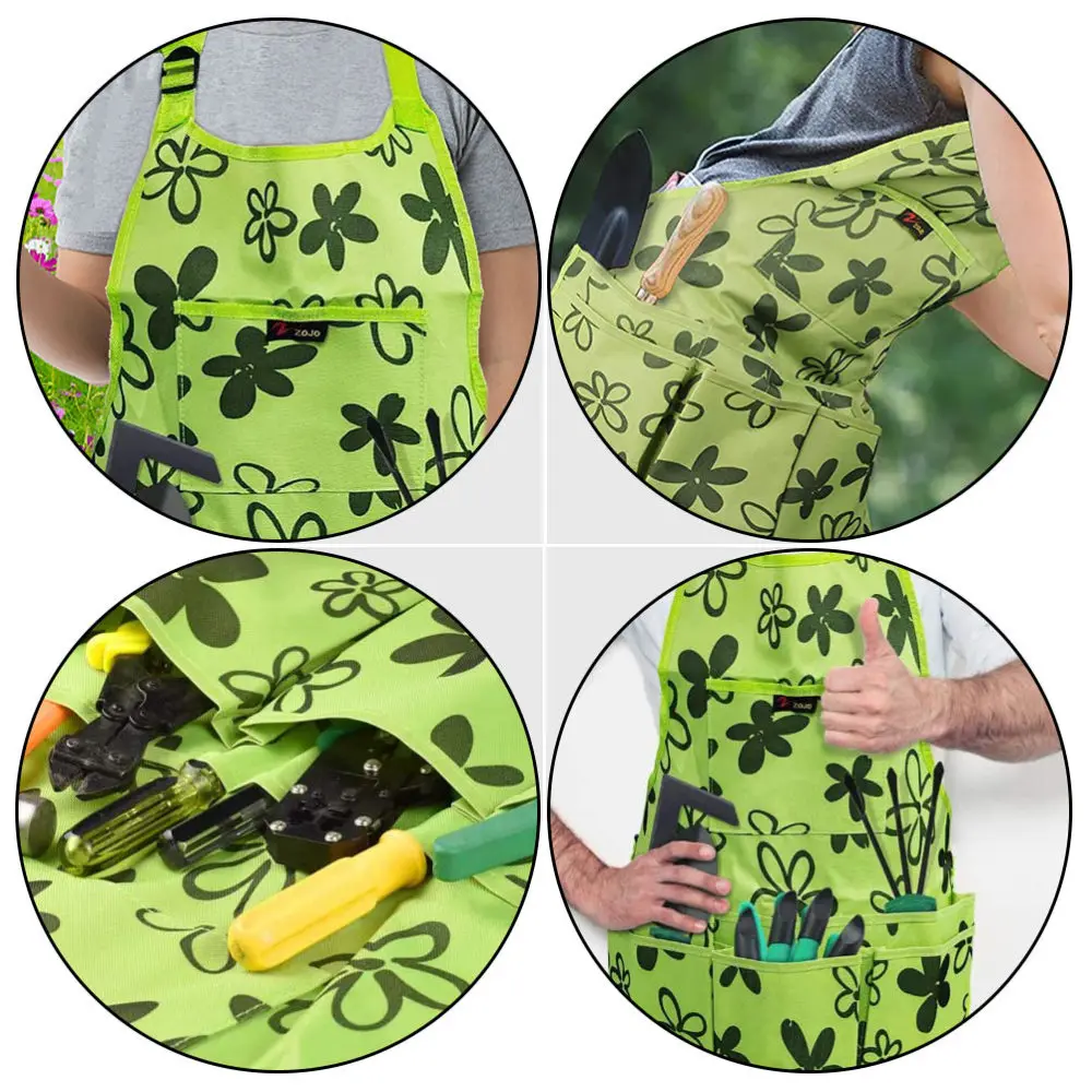 

1Pc Gardening Oxford Cloth Apron Multi-functional Practical Gardening Apron