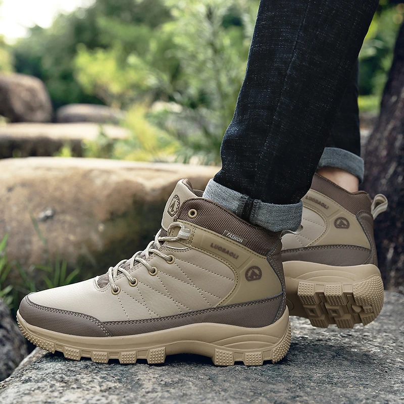 Новинка Мужская обувь для пешего туризма Водонепроницаемая Нескользящая