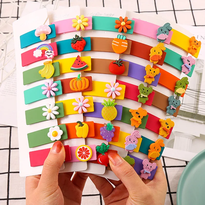 Детские заколки для волос 7 шт./компл. разноцветные волос|Аксессуары девочек| |