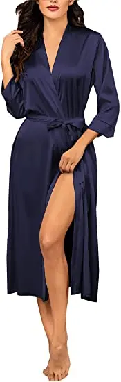 Новинка 2021 атласные шифоновые халаты женский халат для невесты Свадебный