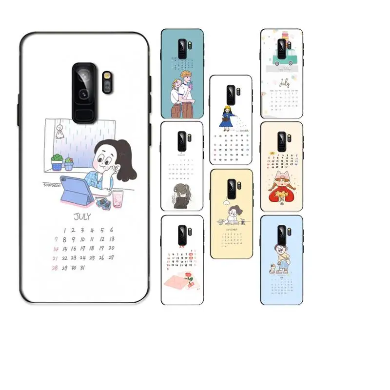 Мягкий телефонный чехол Babaite с календарем для Samsung Galaxy A50 A30 A71 A40 A60 A50s A30s Note 8 9 S10 Plus
