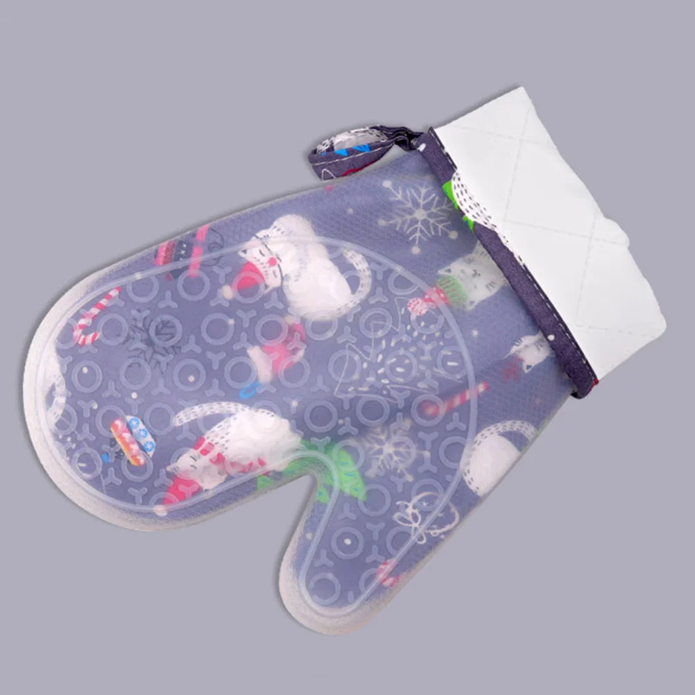 

1 шт., силиконовая двухслойная изоляционная перчатка для микроволновой печи