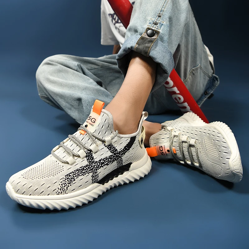 

Classic Brand Designer Sneakers for Men Weaving Man Outdoor Sports Shoes Black Soft Bottom Sport Sock Shoes Mens Size 39-45