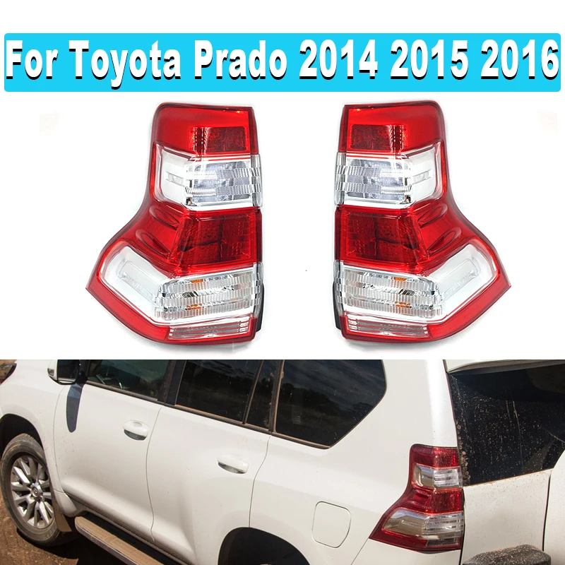 

Car Rear Tail Light Turn Signal Brake Light Warning Light Bumper Light For Toyota Prado 2014 2015 2016 Tail Light Assembly