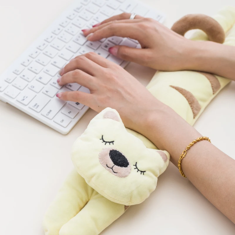 Wrist Rest Pad Keyboard Tray Relax Hand Mouse Kawaii Computer Pink-Cartoons Mat For Office Gaming PC Laptop | Компьютеры и офис