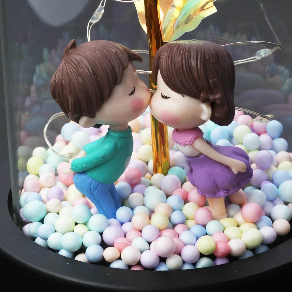 Фольга из 24-каратного золота искусственный цветок красавица чудовище в