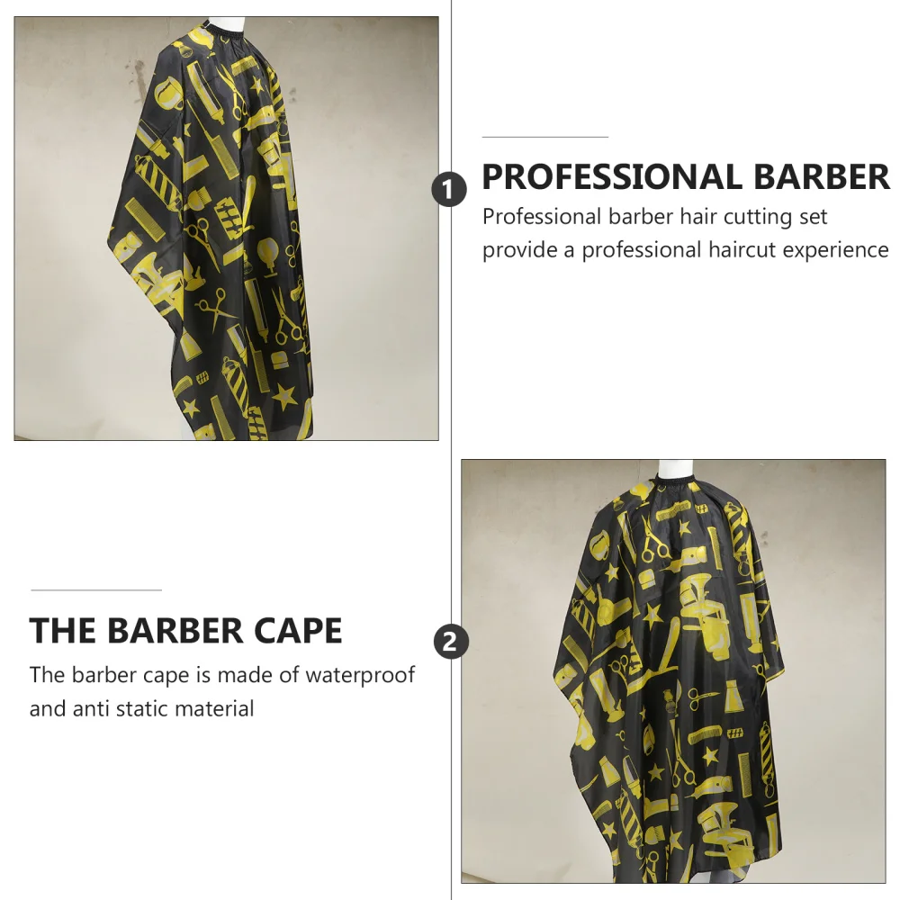 

2Pcs Barber Haircut Set Anti-Static Hairdressing Cape Salon Neck Duster Brush
