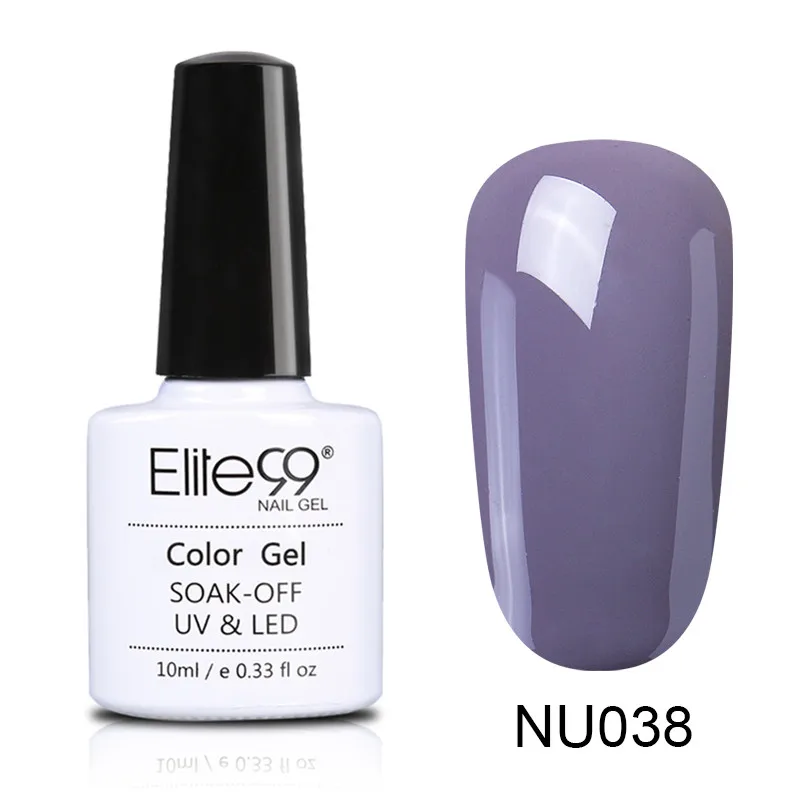 038 Elite99 10 мл Гель-лак телесного цвета Vernis Полупостоянный УФ-гель для ногтей гели для дизайна ногтей Эмаль лак для ногтей гель лак - Цвет: 038