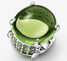 

Green Love Charm 933 Sterling Silver Fits Pandora Charms Bracelets for Woman Girl Beads Gifts for Women Bracelet and Necklace