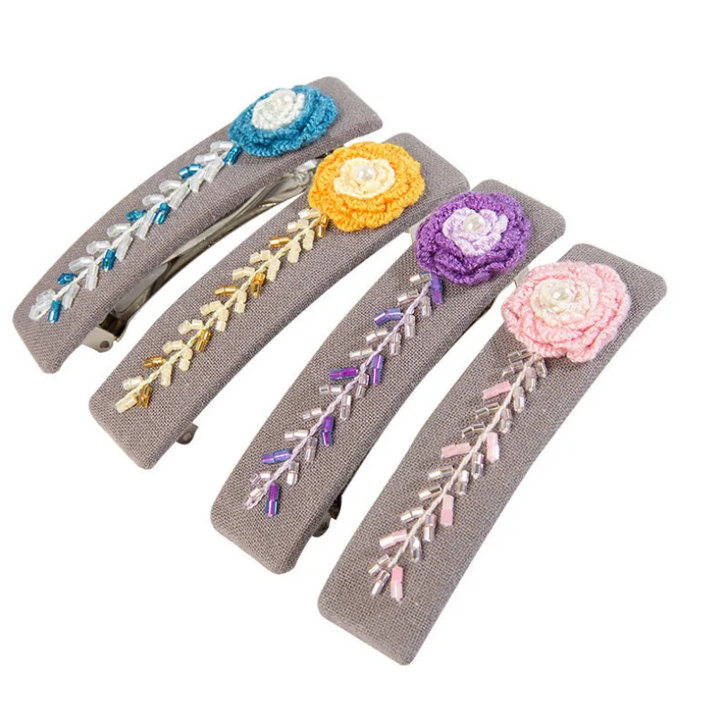 Аксессуары для волос Набор вышивки сделай сам крестиком в виде цветка с обручем