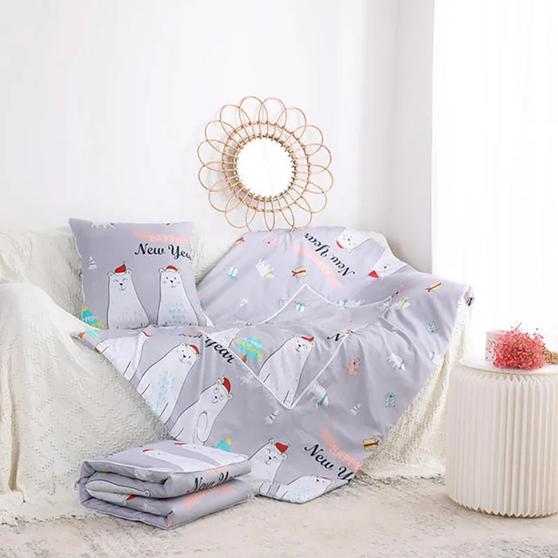 Портативное одеяло складная подушка 2 в 1 многоразовое офисное для обеда