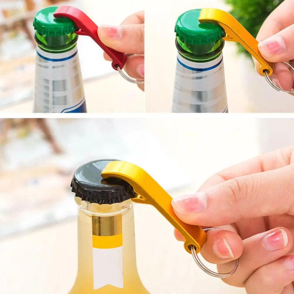 Портативный брелок открывалка для бутылок кольцо металлический пивной бар