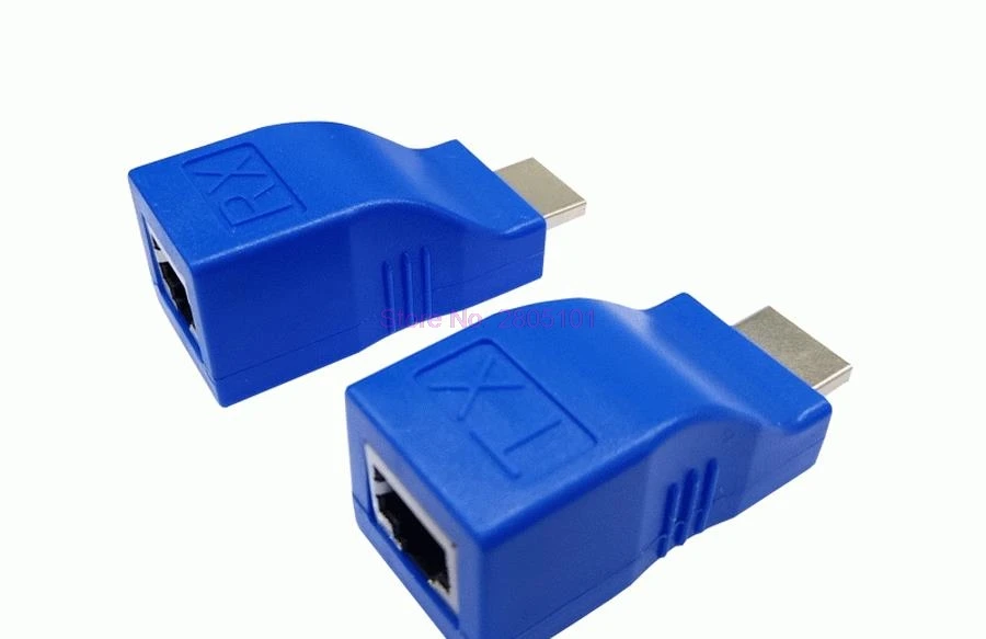 dhl or fedex 100pcs Mini RJ45 Ports 4K HDMI Extender to 30m HDMI Extension Over CAT 5e / 6 UTP LAN Ethernet Cable Converter