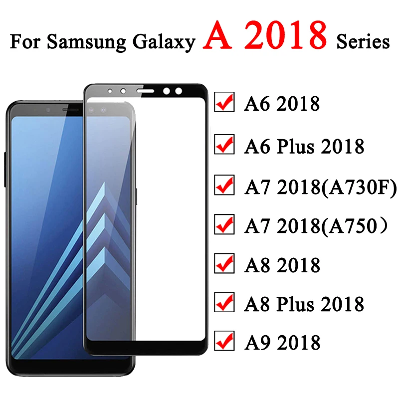 Защитный лист для Samsung A7 A6 A8 Plus A9 2018 A309F A750 Samsun A 7 9 8 6 защита экрана 9A 8A 7A закаленное