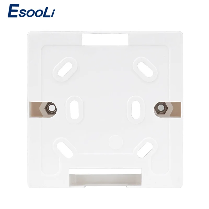 EsooLi 86X86 ПВХ утолщение распределительная коробка настенное крепление кассеты внешний монтажный ящик подходит для 86 стандартных переключателей и розеток