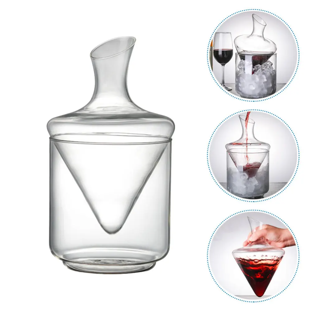 

1Pc Exquisite Household Decanter Tranaparent Oblique Decanter Container