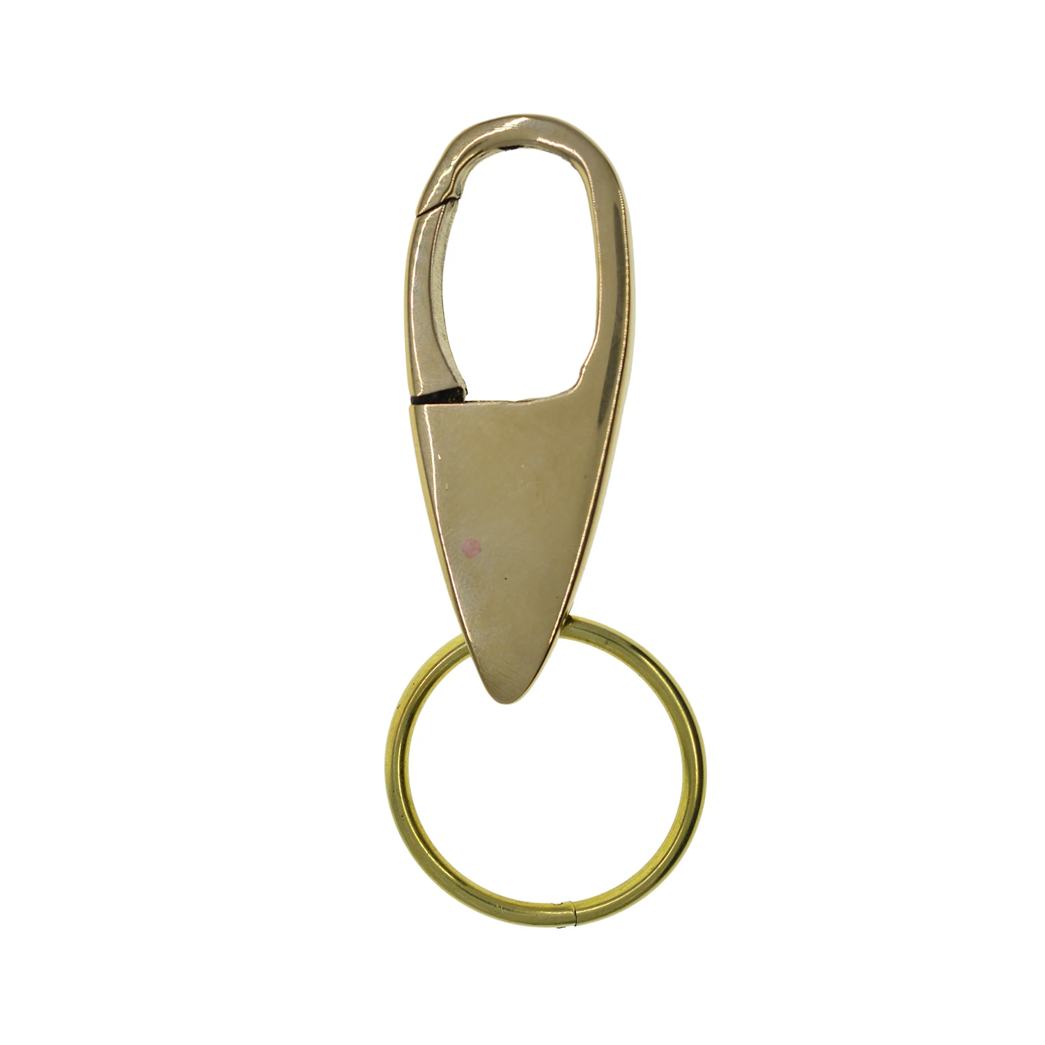 

mirror polished Solid brass quick open spring Snap Hook Luxury business keychains Jump lock rings Fob Gift motorcycle car key