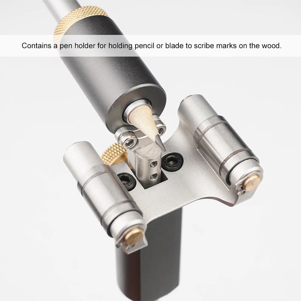 

KKmoon Scriber 120mm Wood Marking Gauge Sliding Straight/Curved Edge Scriber Guide Carpenter Scribe Tool for Woodworking