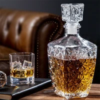 creative transparent glass whiskey liquor wine drinks decanter crystal spirits bottle wine carafe for bar party wedding gifts