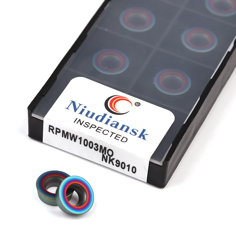 

RPMW1003 MO NK9010 Milling blade Round Milling cutter CNC lathe tool for mold steel stainless steel pre-hardened steel cast iron