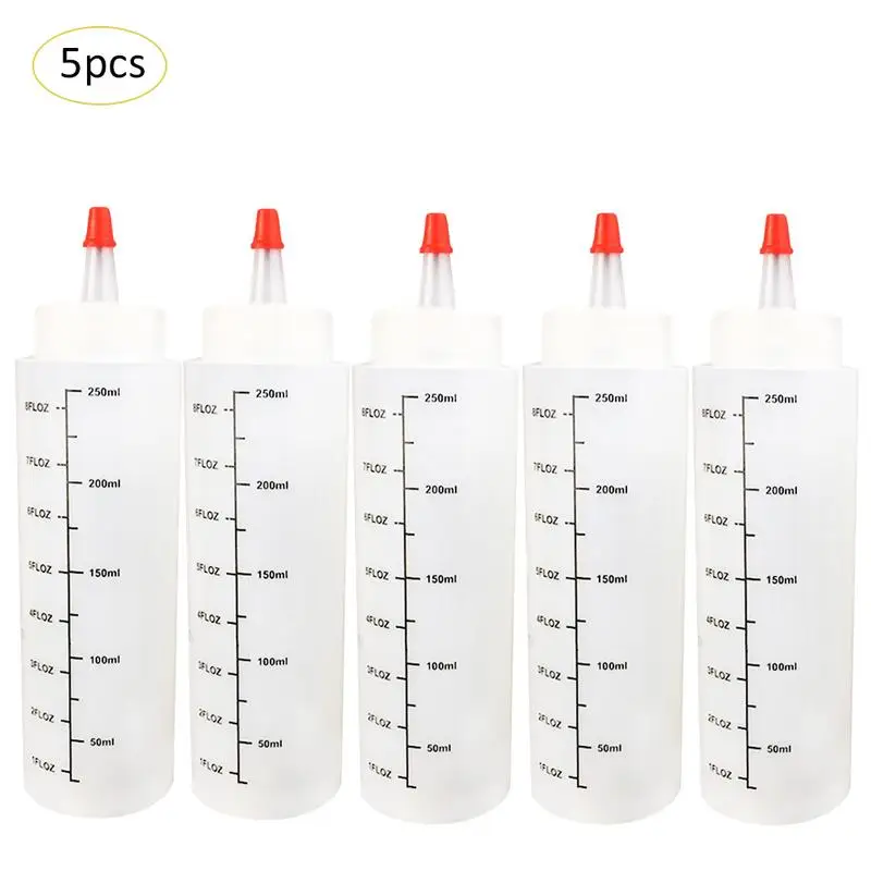 5 шт. Герметичная Бутылка для соуса 250 мл|Приборы салатов| |