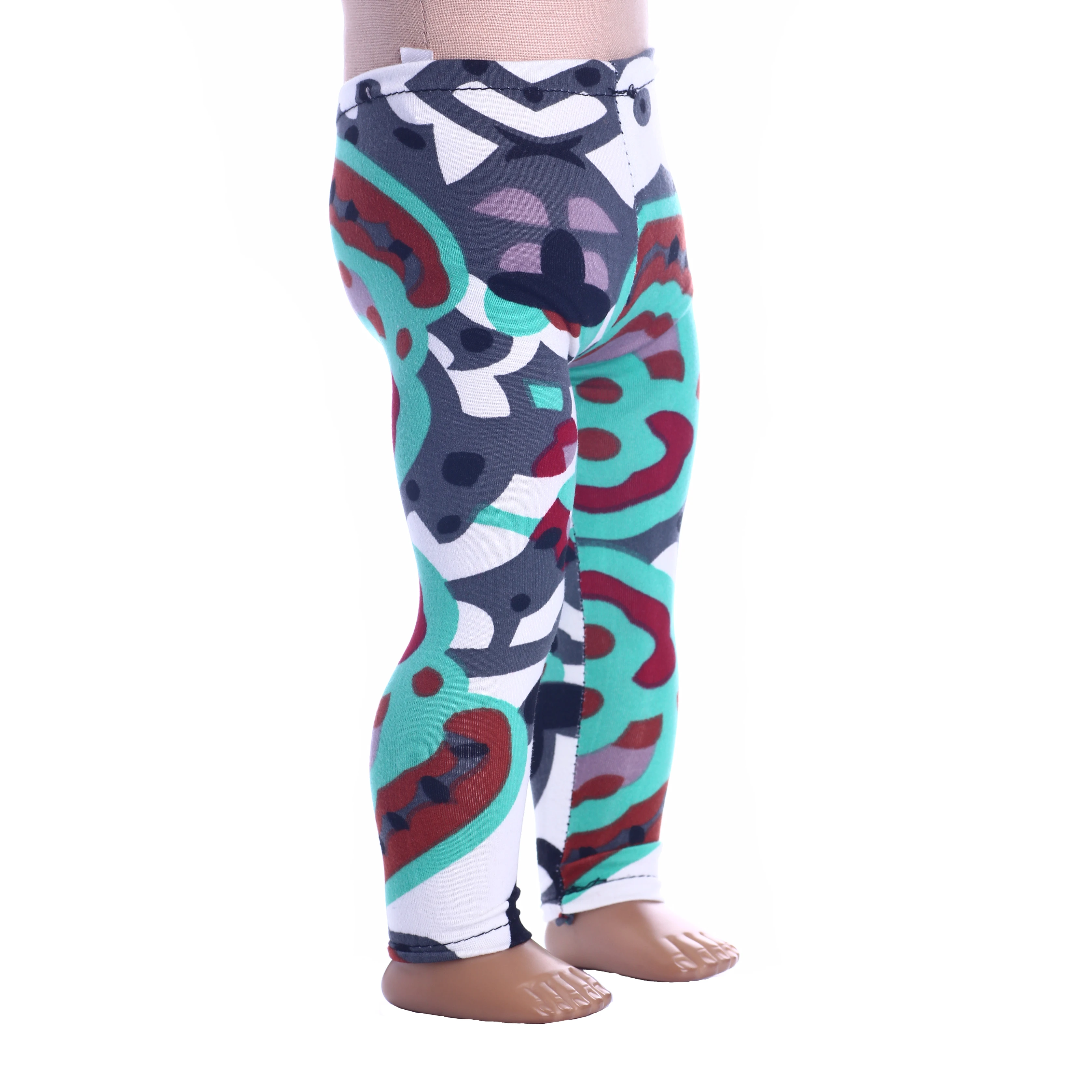 Индивидуализированные леггинсы Одежда для кукол повседневная одежда 18-дюймовых