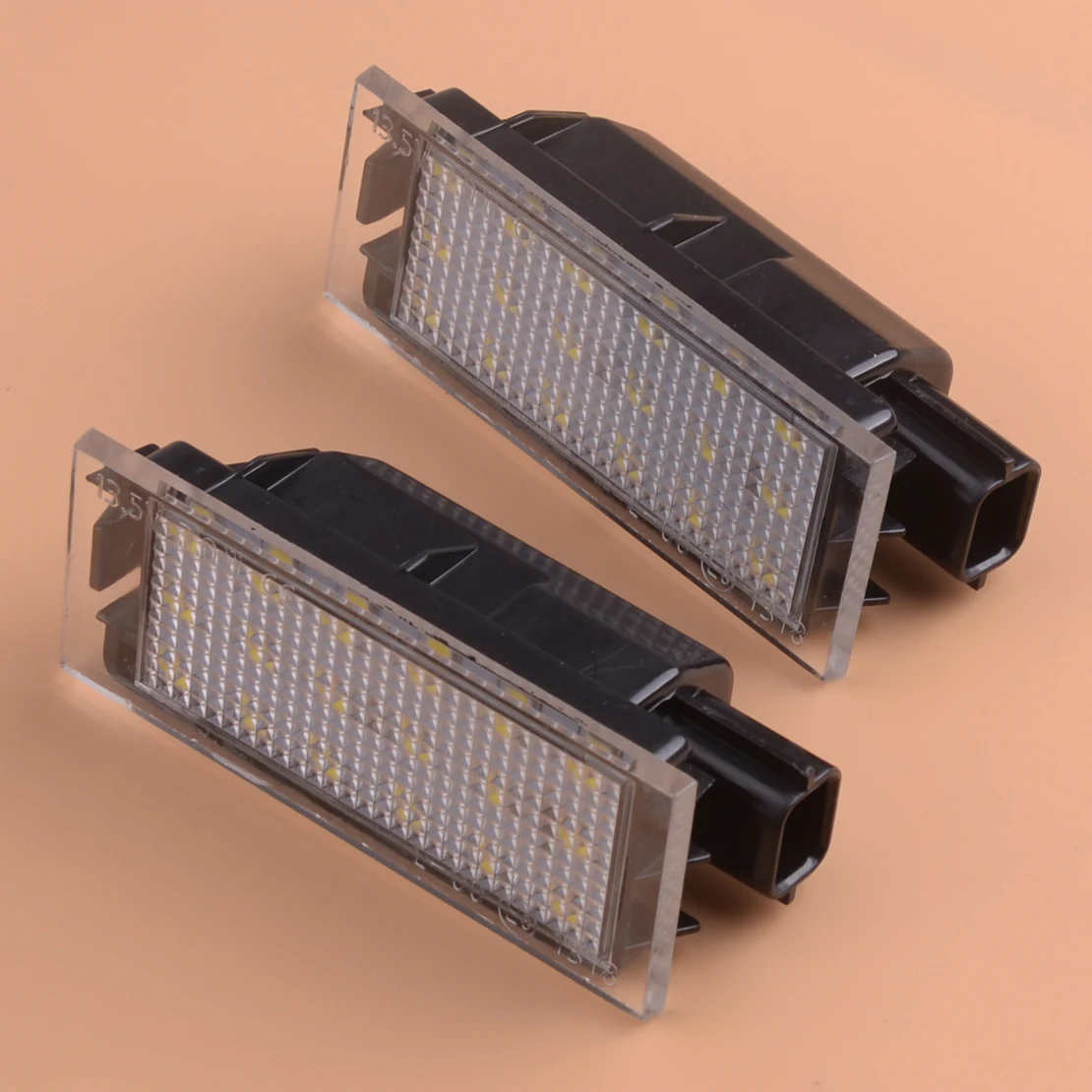 1 пара 2 Pin 18 светодиодов белый номерной знак светильник лампа подходит для Renault Clio