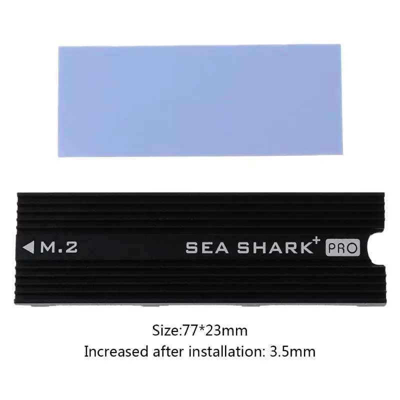 Алюминиевый лист теплоотвод радиатор NVME M.2 охлаждение U.2 теплопроводность