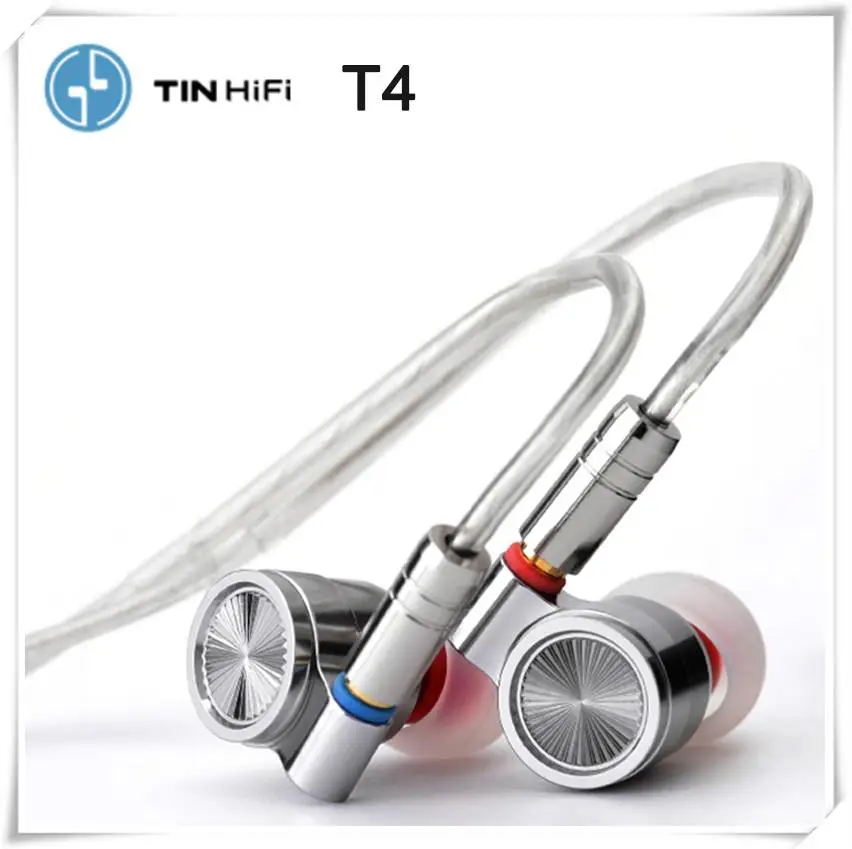 Динамические наушники вкладыши Tinhifi T4 10 мм CNT Hi Fi аудио монитор для музыки диджея
