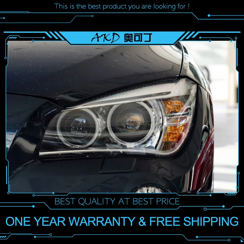 АКД автомобильного тюнинга фары для BMW X1 2012 2015 светодиодные DRL Противотуманные