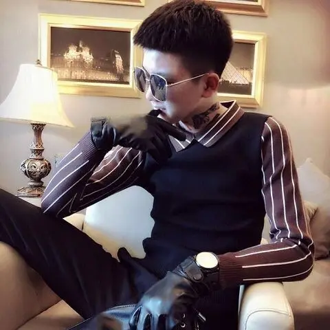 

Autumn and Winter New Style MEN 'S Local Sweater Fashion Social Boy Net Red Same Base Coat MEN 'S Youth Trend Exquisite Korean S