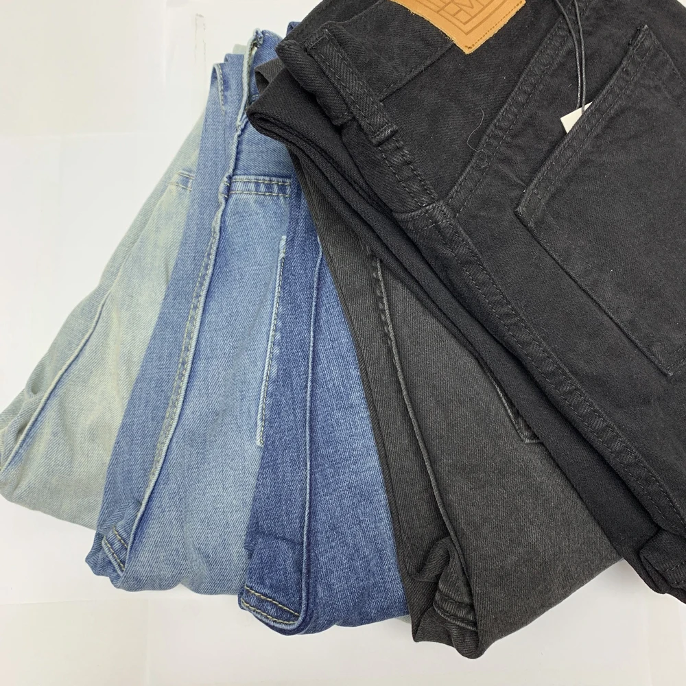 

Women jeans casual Wild Loose Straight cotton Jeans ankle-length pants