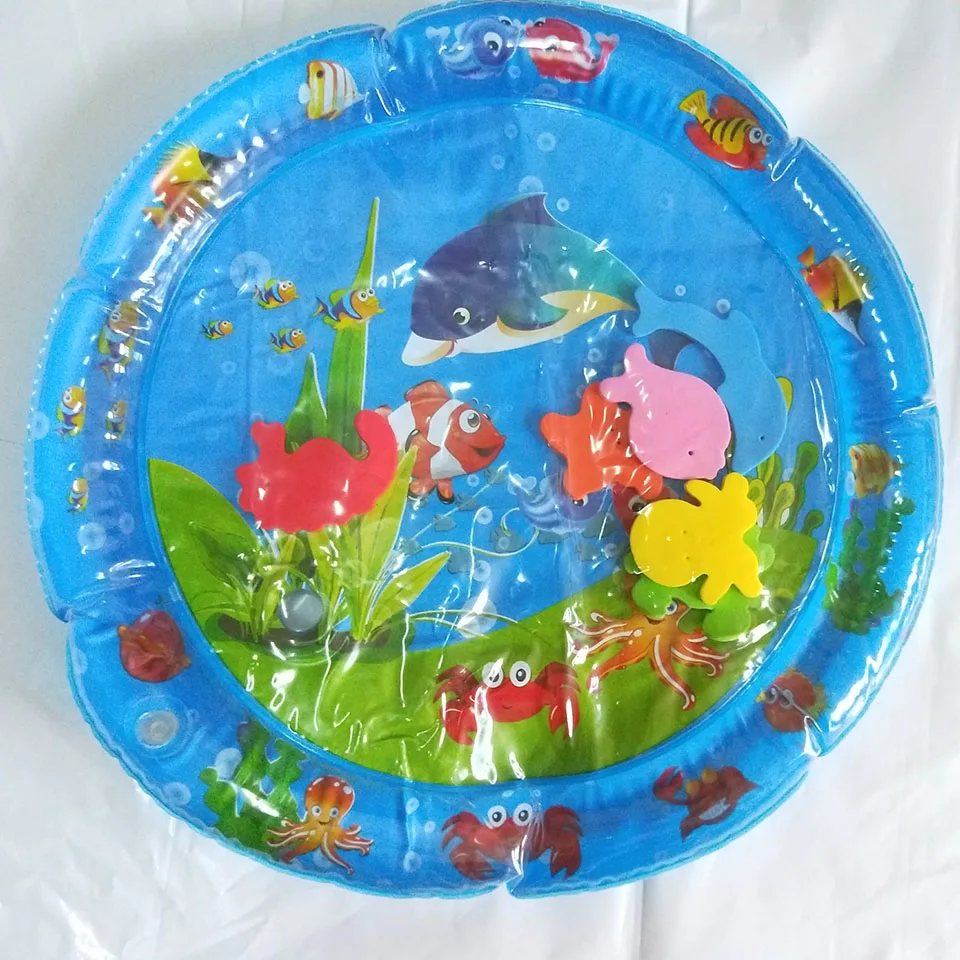 Детский водный игровой коврик, игрушки, надувные, утолщенные, ПВХ, для младенцев, животик, время, игровой коврик для малышей, для активного отдыха, игровой центр, водный коврик для малышей