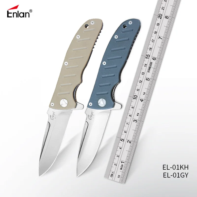 

Enlan EL-01 Super Military Folding Knife 8Cr13Mov Blade G10 Handle Outdoor Camping Hunting Survival Tactical Utility EDC Knives