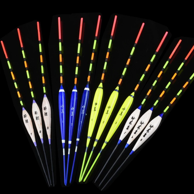 

HLJFISHING 3pcs/lot New Fishing Float Superfine Workmanship Freshwater Suits For Small Fish Fishing Bobbers