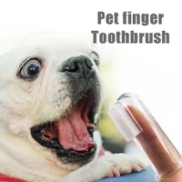 pet dog silicone finger cots soft toothbrush dental care and hygiene small and medium sized dog pet supplies and cleaning tools