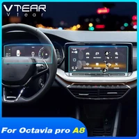 vtear car navigation film gps lcd protector sticker auto interior car styling accessories for skoda octavia pro a8 2022 2021