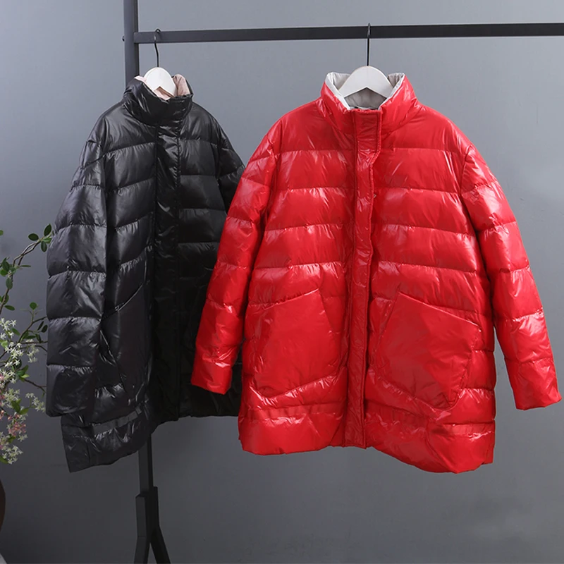 FTLZZ новинка зима 90% ульсветильник Кая куртка на белом утином пуху женское