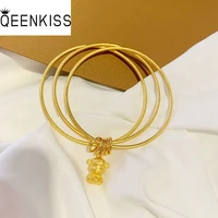 qeenkiss bt5270 fine jewelry wholesale fashion woman girl bride birthday wedding gift god of wealth 24kt gold bracelet bangle