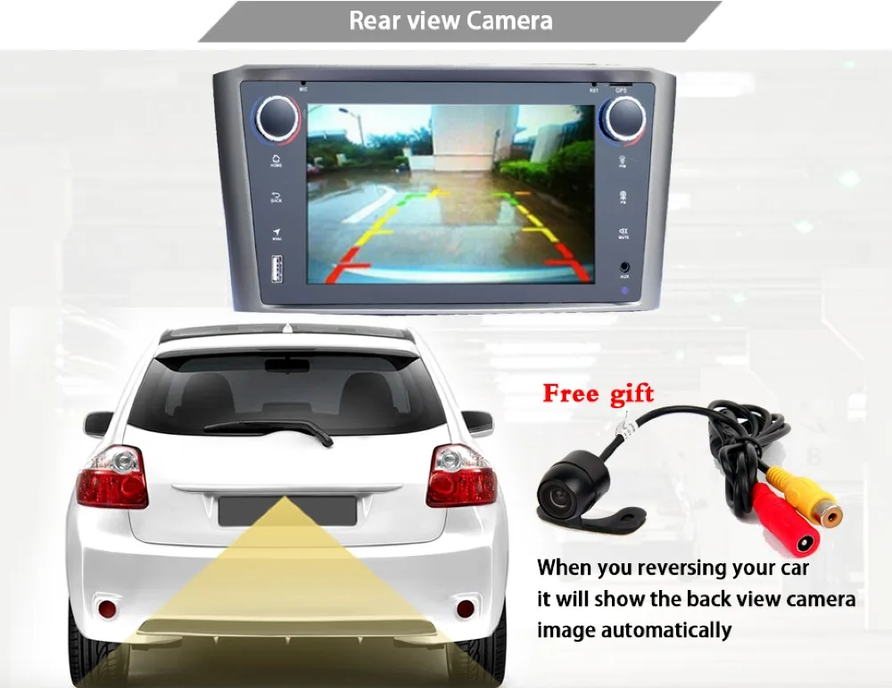 Android 9,0 Автомобильный мультимедийный плеер для Toyota Avensis T25 2003-2008 Wifi Bluetooth Радио DVD gps навигация Видео Аудио