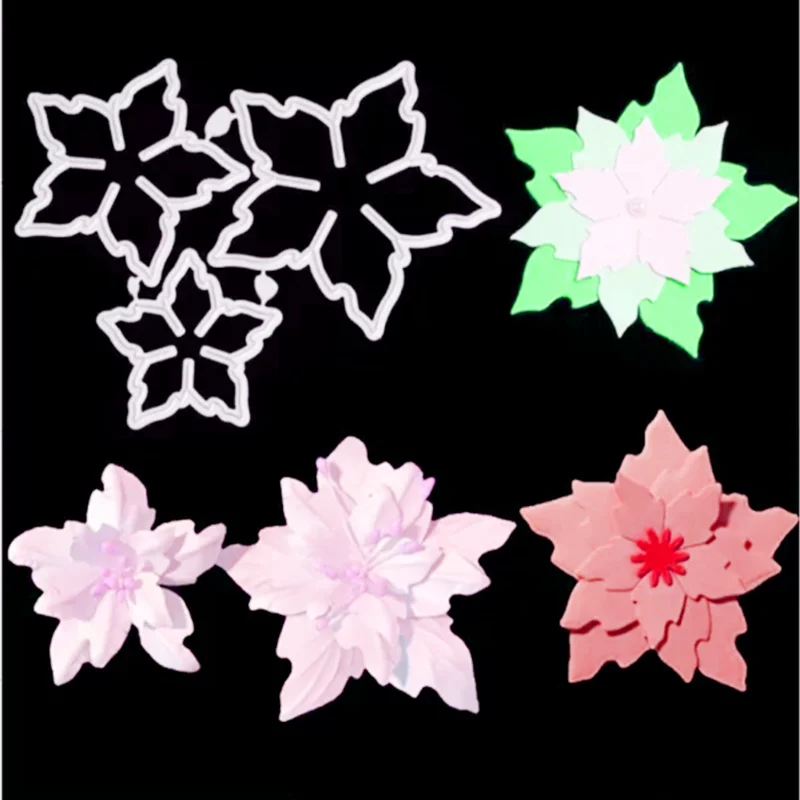 Цветочные металлические Вырубные штампы для рукоделия скрапбукинга альбома